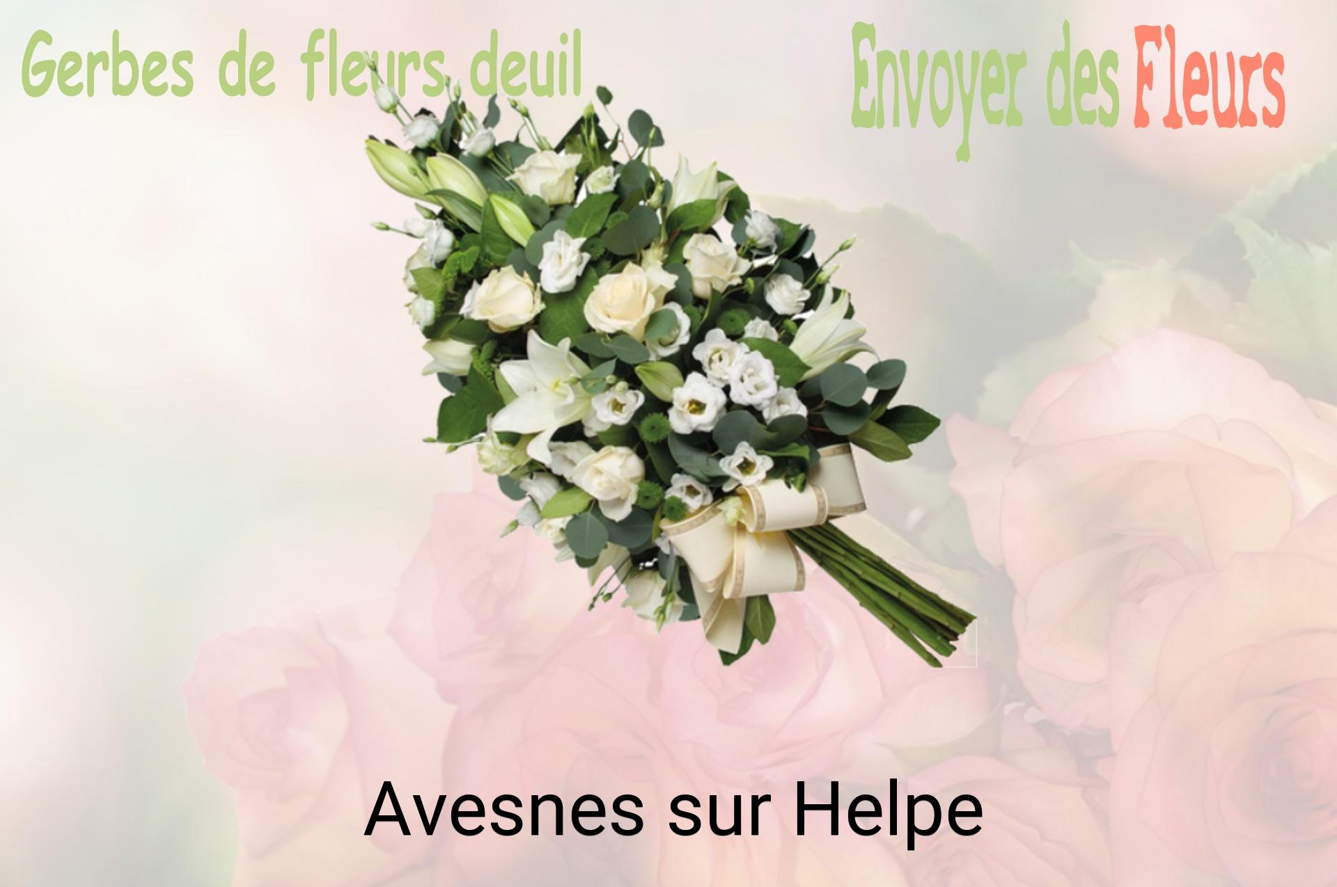 Gerbe de fleurs de deuil livrée à Avesnes-sur-Helpe